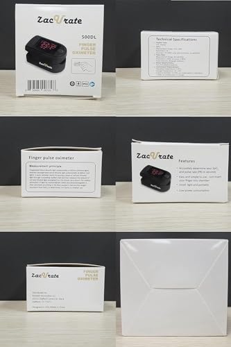 Zacurate Pro Series 500DL Pulse Oximeter with Accessories