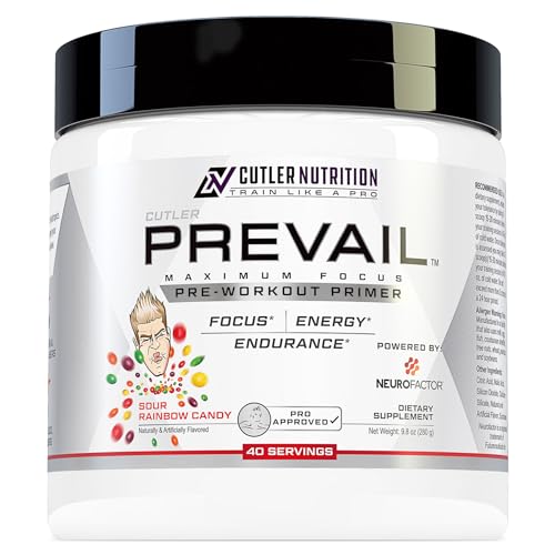 Prevail Pre Workout Powder with Nootropics | Energy and Focus Supplement | Sour Rainbow Candy