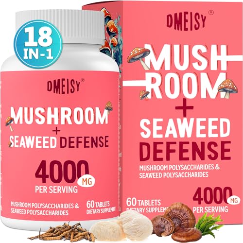 18-in-1 Mushroom Complex for Immunity, Energy, Memory - 60 Tablets