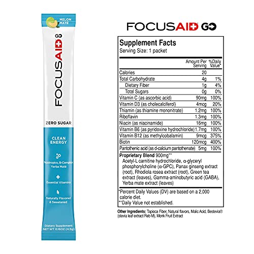 FOCUSAID GO Nootropic Energy Blend 14 Pack