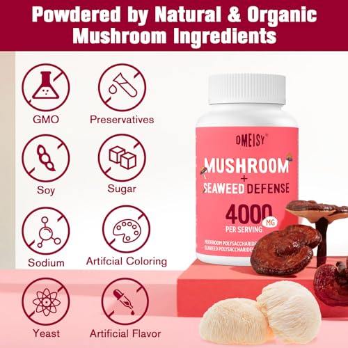 18-in-1 Mushroom Complex for Immunity, Energy, Memory - 60 Tablets