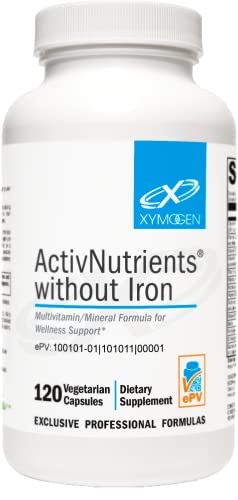 XYMOGEN ActivNutrients: Iron-Free Multivitamin for Wellness & Energy