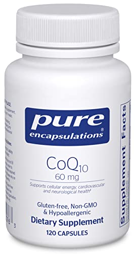 CoQ10 60mg Capsules for Energy, Antioxidants, Brain Health