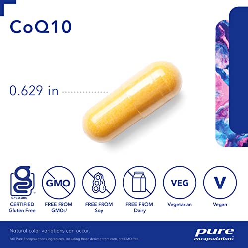 CoQ10 60mg Capsules for Energy, Antioxidants, Brain Health