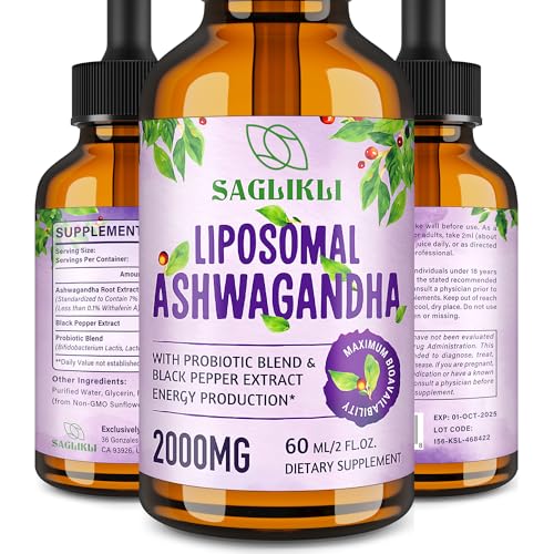 Liposomal Ashwagandha Liquid Drops for Focus and Energy