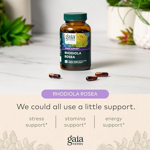 Gaia Herbs Rhodiola Rosea - Stress Support Supplement