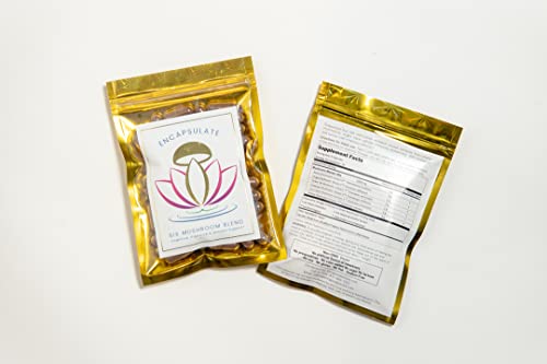 6 Mushroom Blend Caps - Reishi, Chaga, Lion's Mane