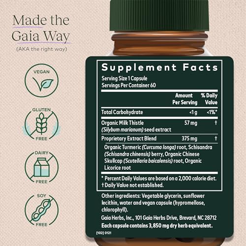 Gaia Herbs Liver Health - Liver Support Capsules