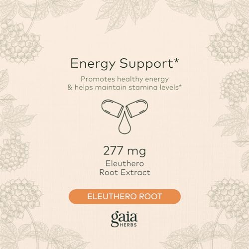 Gaia Herbs Eleuthero Root - Energy & Stamina Boost