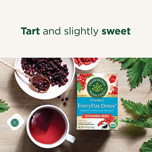 Organic Schisandra Tea for Daily Liver Detox, 96 Bags