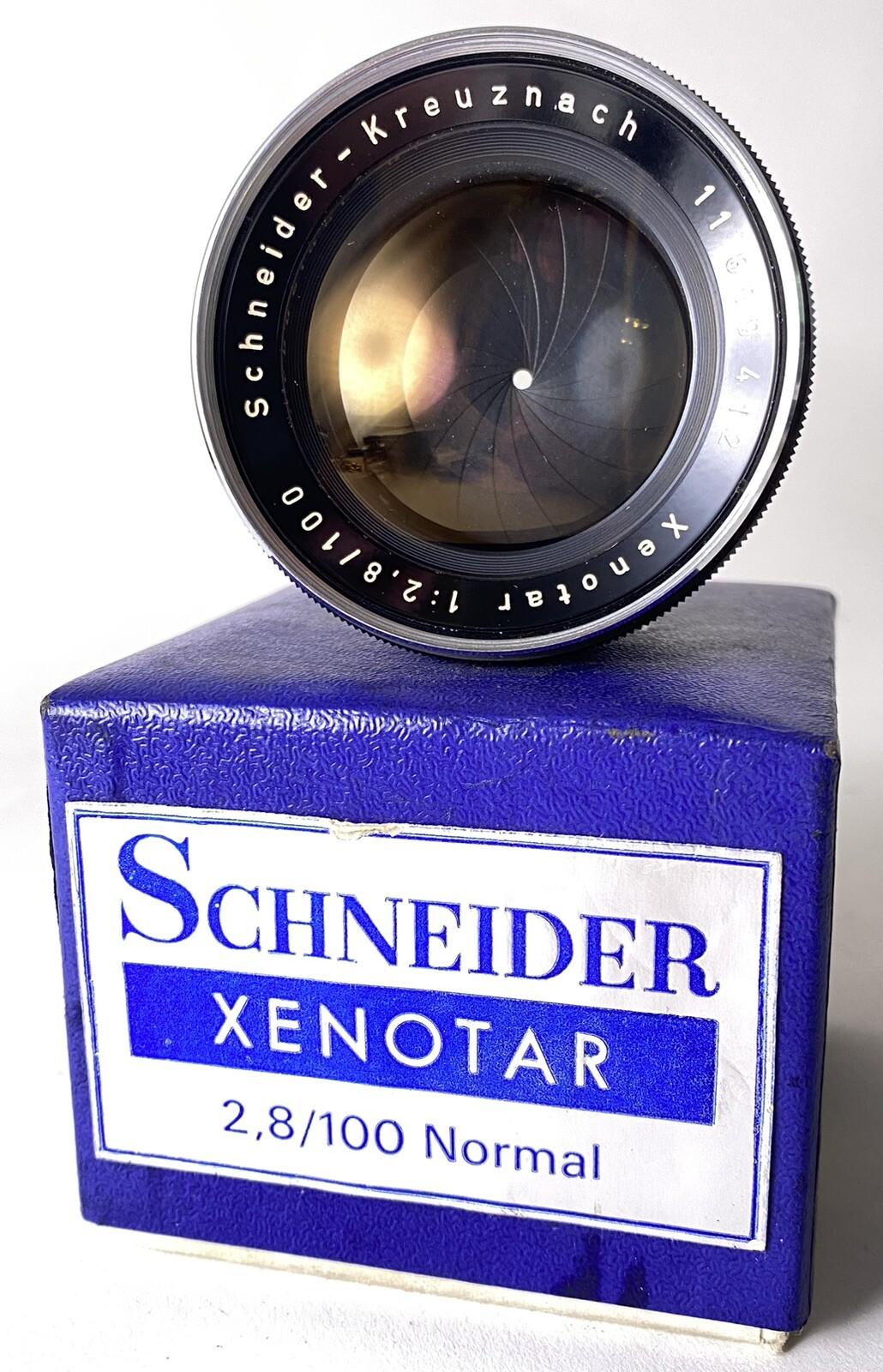 IN BOX Schneider-Kreuznach Xenotar 100mm F2.8 Large Format Lens Vintage Rare