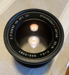 GOERZ Red Dot Apo ARTAR 35” f/12.5 Lens, Large Format, ULF, EX shape