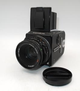 N. MINT BLACK HASSELBLAD 503CW W/ZEISS 80MM F2.8 CF T* LENS/A12 BACK-RECENT CLA