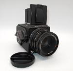 N. MINT BLACK HASSELBLAD 503CW W/ZEISS 80MM F2.8 CF T* LENS/A12 BACK-RECENT CLA