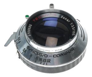 Linhof Technika Schneider lens Xenar 3.5/105 large format coated optics