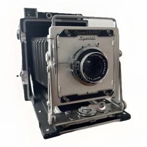Graflex Crown Graphic Special 4x5 Camera with Xenar 135mm f/4.7 Lens near MINT