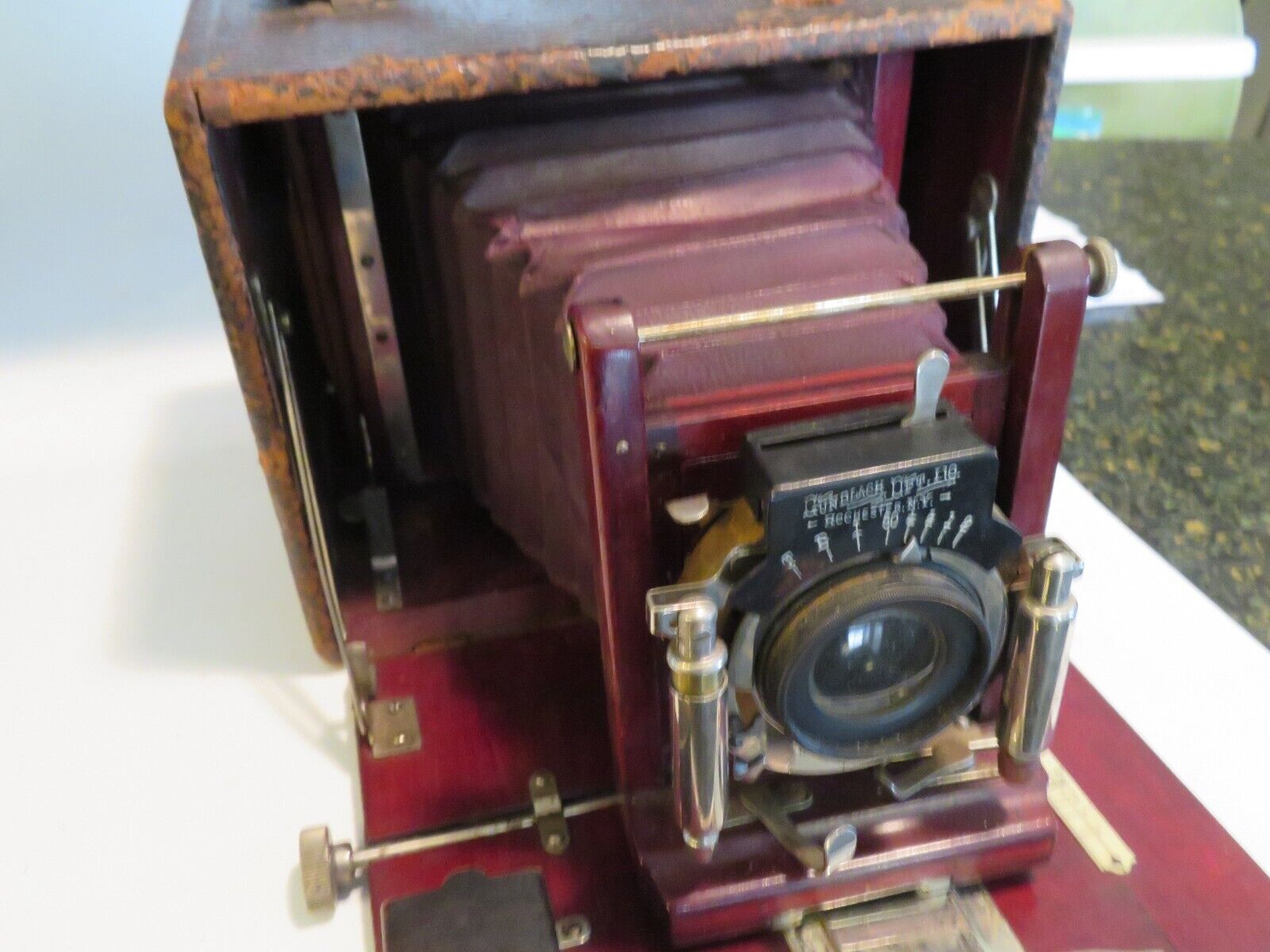 Vintage Gundlac Wood & Brass Large Format Camera