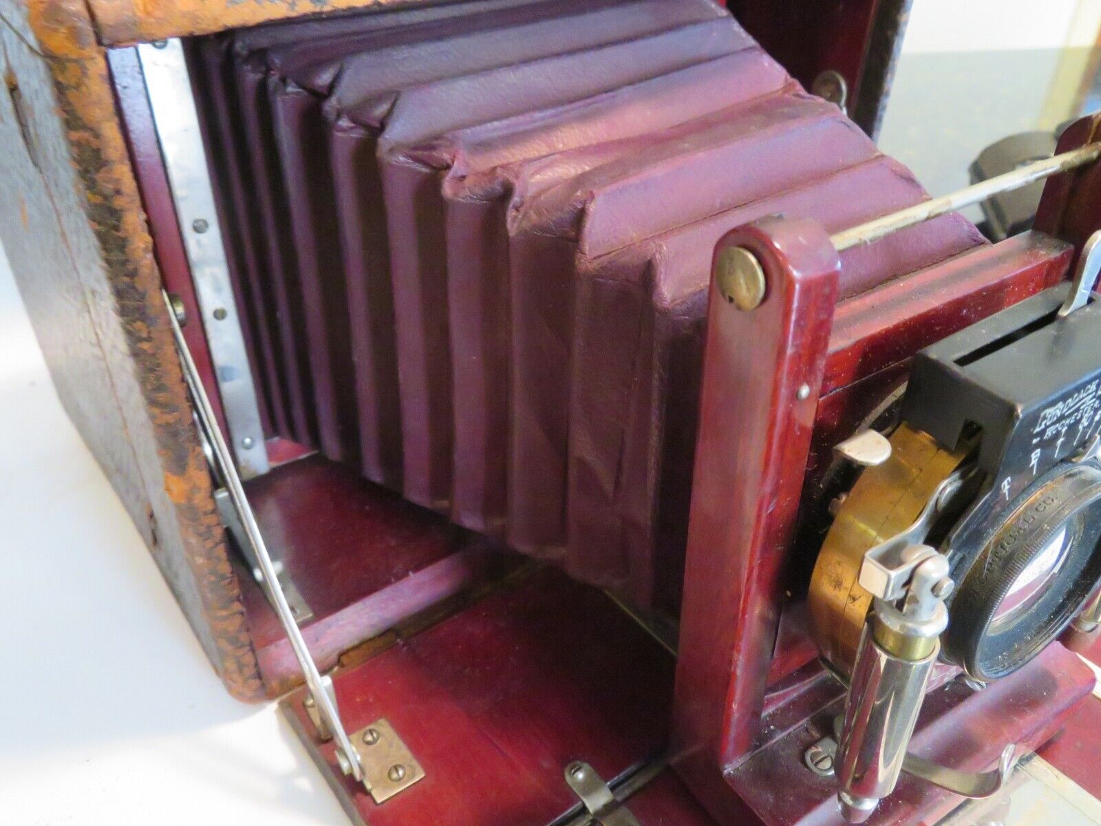 Vintage Gundlac Wood & Brass Large Format Camera