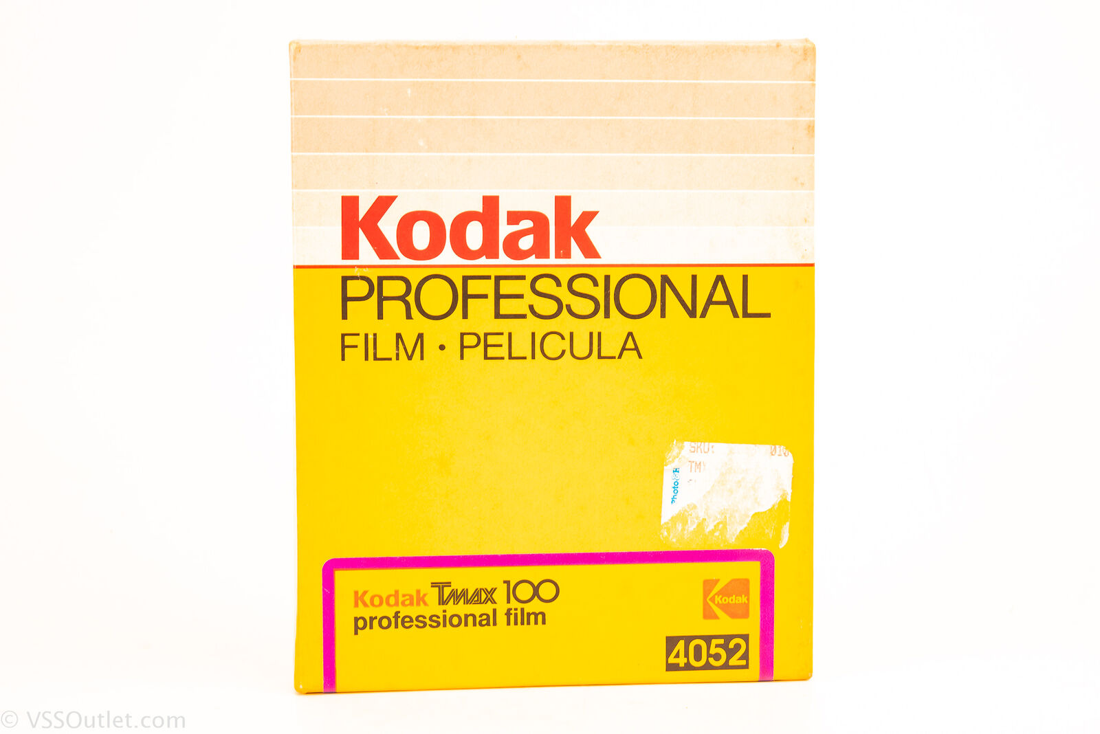 Vintage Kodak TMAX 100 4x5 B&W Film (Box of 25)