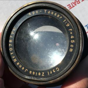 Original vintage Carl Zeiss Jena APO-Tessar 1:9 f 45 cm Large Format Camera Lens