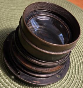Goerz Gotar 16.5 Inch f8 large format Lens from 1915 covers 11X14