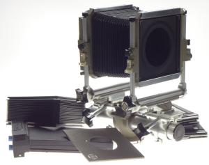 SINAR NORMA chrome vintage large format 4 x 5 field camera pol back film plates