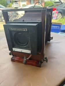 Graflex Vintage/ Antique Expandable Camera W/ Speed Graphic Shutter