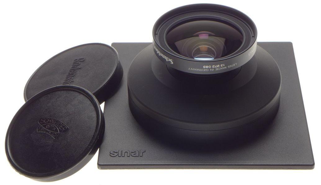 SINAR Super-Angulon 5.6 f=75mm MC Schneider large format camera lens clean used