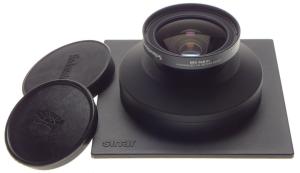 SINAR Super-Angulon 5.6 f=75mm MC Schneider large format camera lens clean used