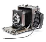 Linhof Technika IV 4X5 camera w/ 150mm + 90mm Lenses + grip + film + holders