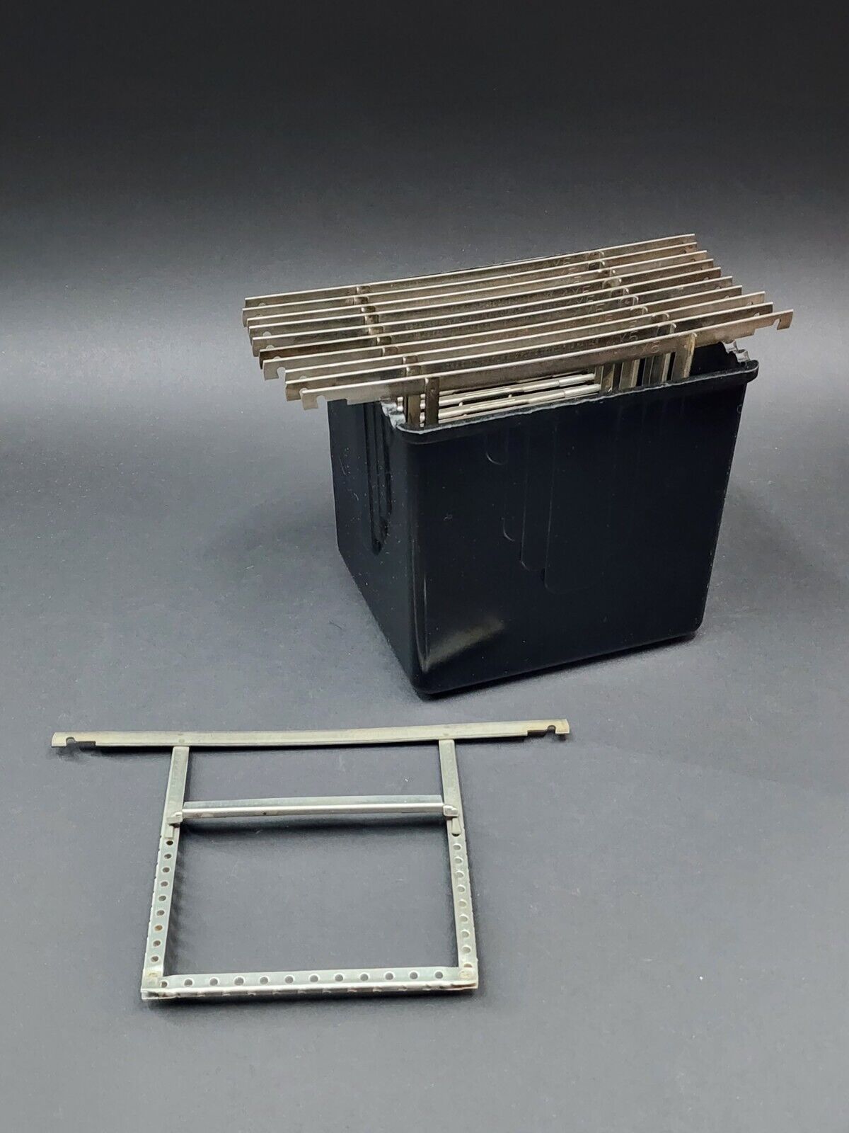 Vintage Hollywood Cut Film Tank With 11 No. 4A Eastman Film Plate