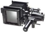 Black 4x5 SINAR F Large format camera black body polaroid back film insert clean