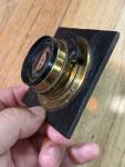Bausch & Lomb - Zeiss Tessar 4x5 Series IIb Brass Lens On Board Large Format