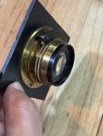 Bausch & Lomb - Zeiss Tessar 4x5 Series IIb Brass Lens On Board Large Format