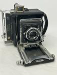 Busch Pressman 2 1/4” Camera w/Wollensak 101mm, Roll Back, GG Back, 4 Film Backs