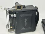 Busch Pressman 2 1/4” Camera w/Wollensak 101mm, Roll Back, GG Back, 4 Film Backs