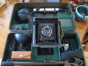 Graflex Speed Graphic KE-12 4x5 US Army Signal Corps Press Camera Set KS-4A