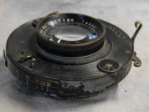 Zeiss 15cm (150mm) f4.5 Jena Tessar Lens with Shutter for Parts or Repair