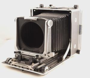 Linhof Technika Master 4x5  View Camera Velvet Viewing Hood  w Fresnsel