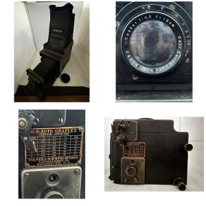 Antique Graflex R B Auto Camera Zeiss Lens As Found FOLMER SCHWING Kodak USA