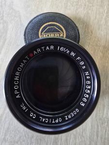 Goerz Apochromatic red dot Artar 16.5 onch F/9.5 large format barrel lens