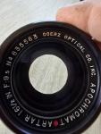 Goerz Apochromatic red dot Artar 16.5 onch F/9.5 large format barrel lens