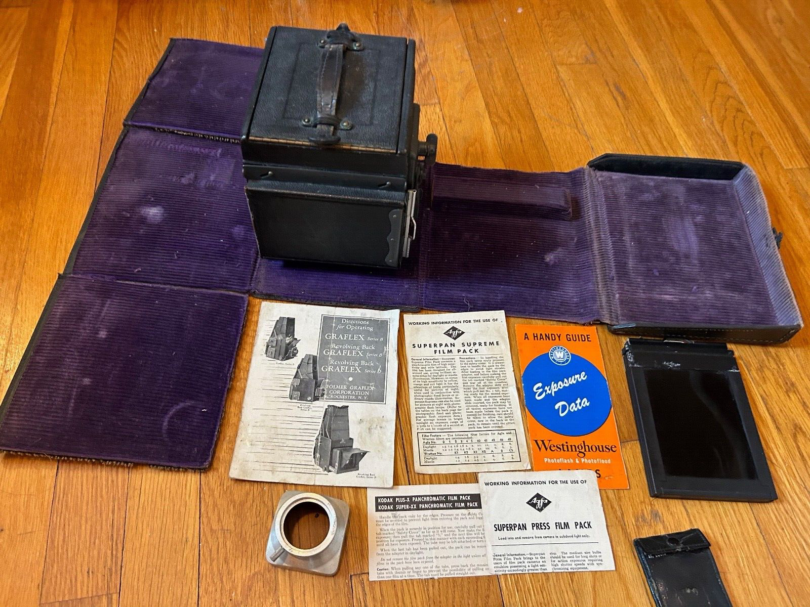 Vintage Graflex Series B Large Format Camera with Kodak Anastigmat Lens