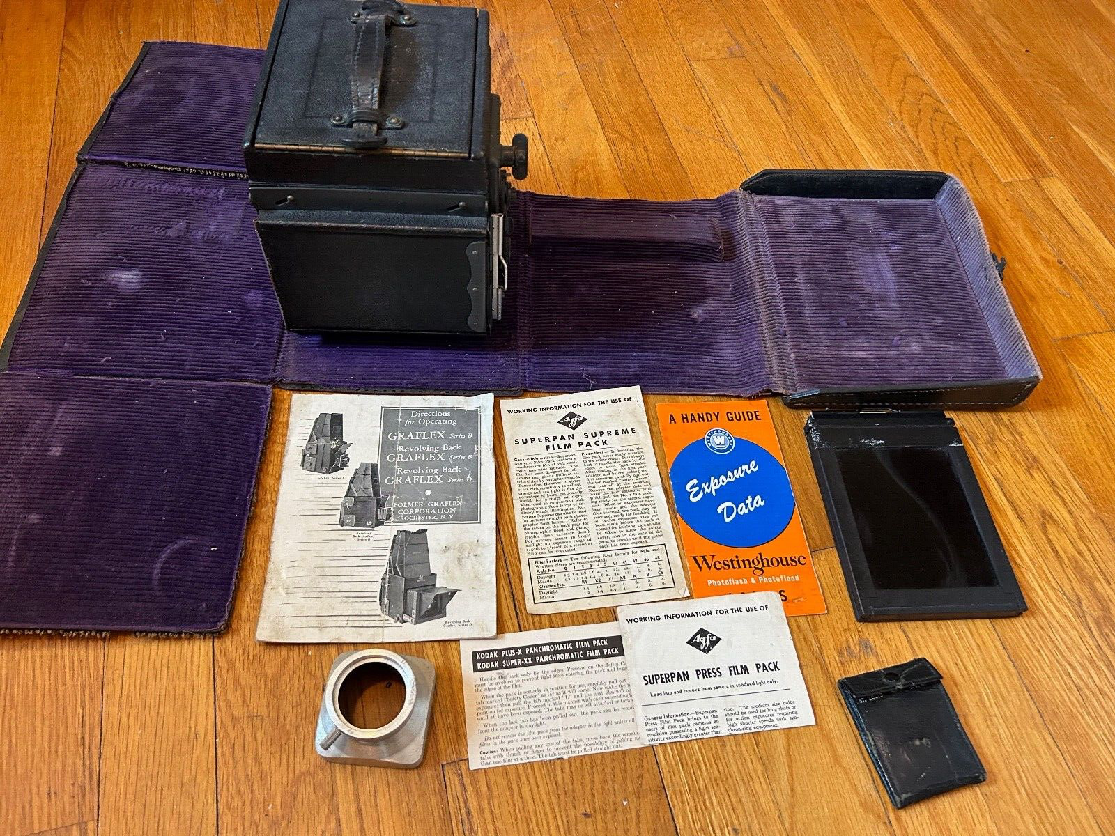 Vintage Graflex Series B Large Format Camera with Kodak Anastigmat Lens