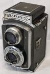 Vtg Graflex-22 Model 400 TLR 6x6 120 Film Camera Graftar f/3.5 8.5mm Lens 