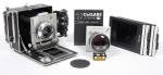 Linhof Super Technika IIIP 4X5 field camera w/ 150mm+270mm lenses +film +holders