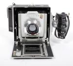 Linhof Super Technika IIIP 4X5 field camera w/ 150mm+270mm lenses +film +holders