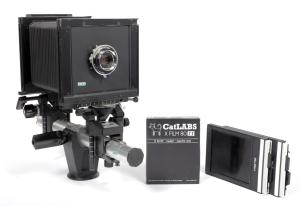 Sinar F 4X5 Camera with Fuji 150mm F6.3 lens + holders + film #0287