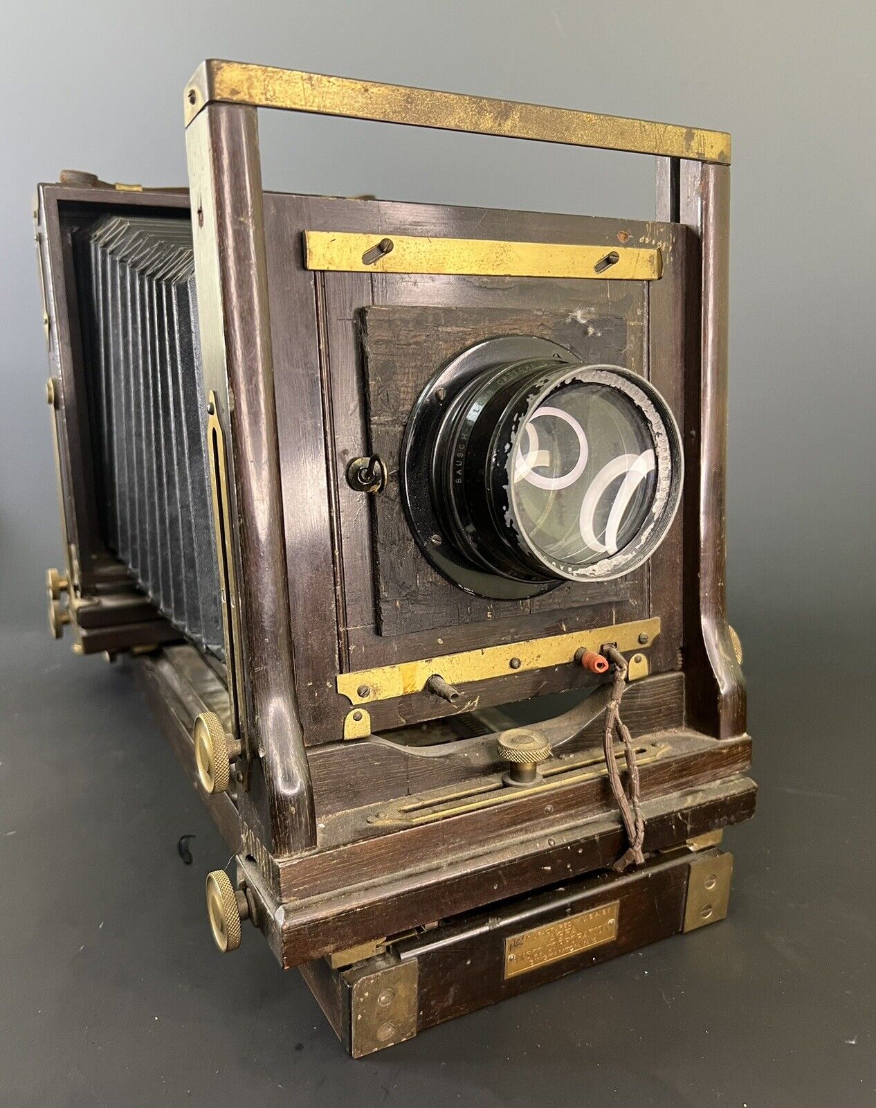 Agfa 5x7 Folding Wooden View Camera with Tessar Lens