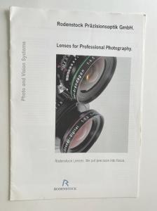 Rodenstock Large Format Lenses Catalog in Color